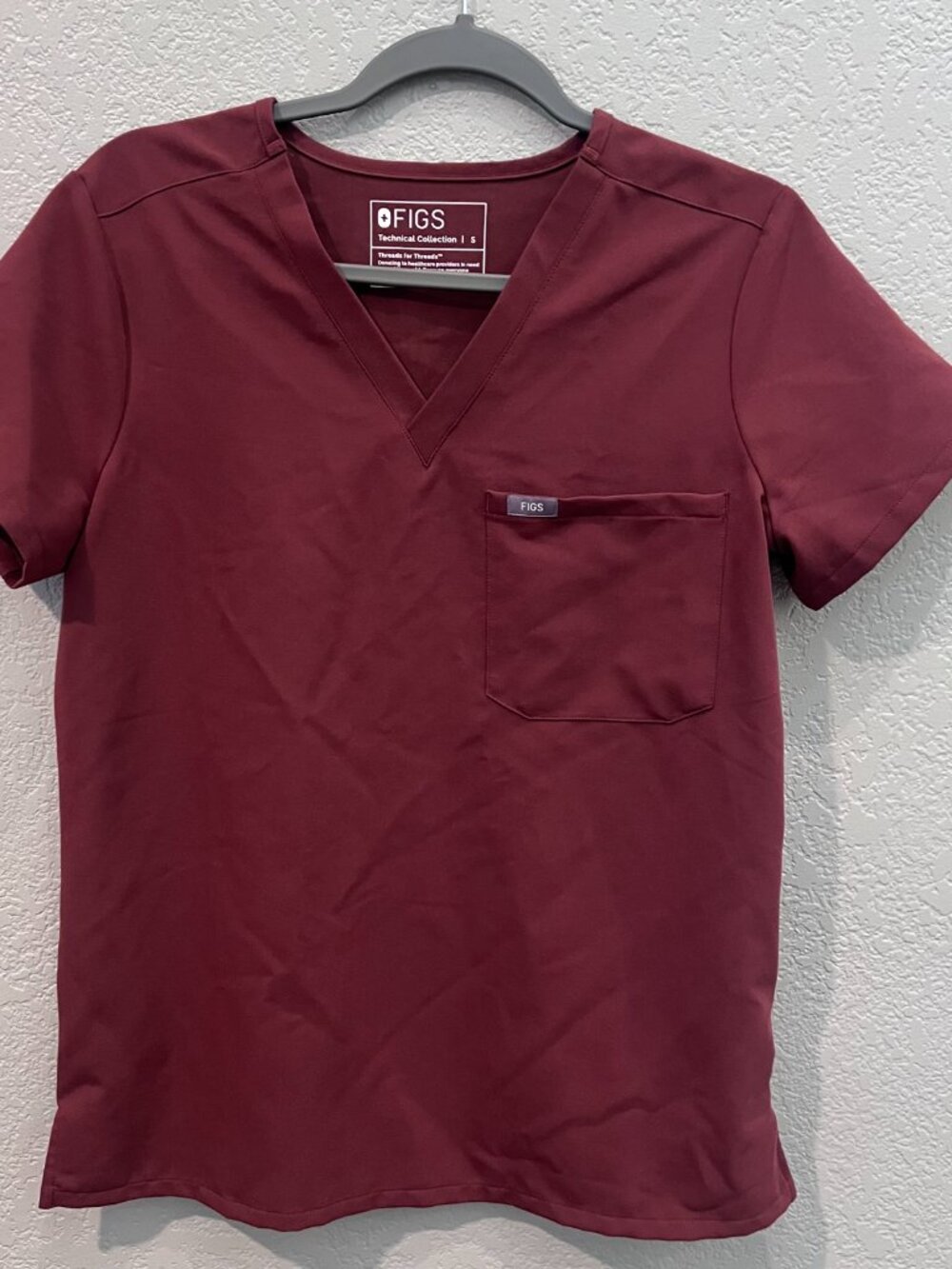 Figs Walnut Catarina Scrub Top